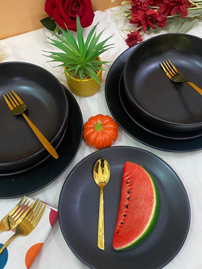 12pcs Flat black