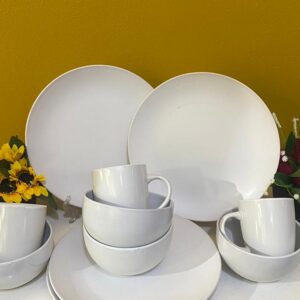 12pcs White dinner set Dinner Set