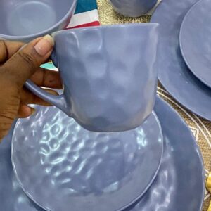 16pc Bubble grey Dinner Set