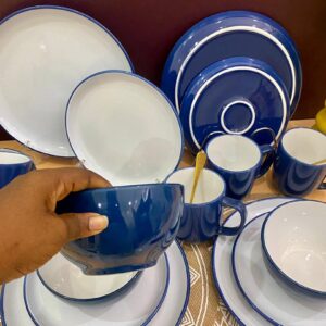 16pcs Mixed blue Dinner Set