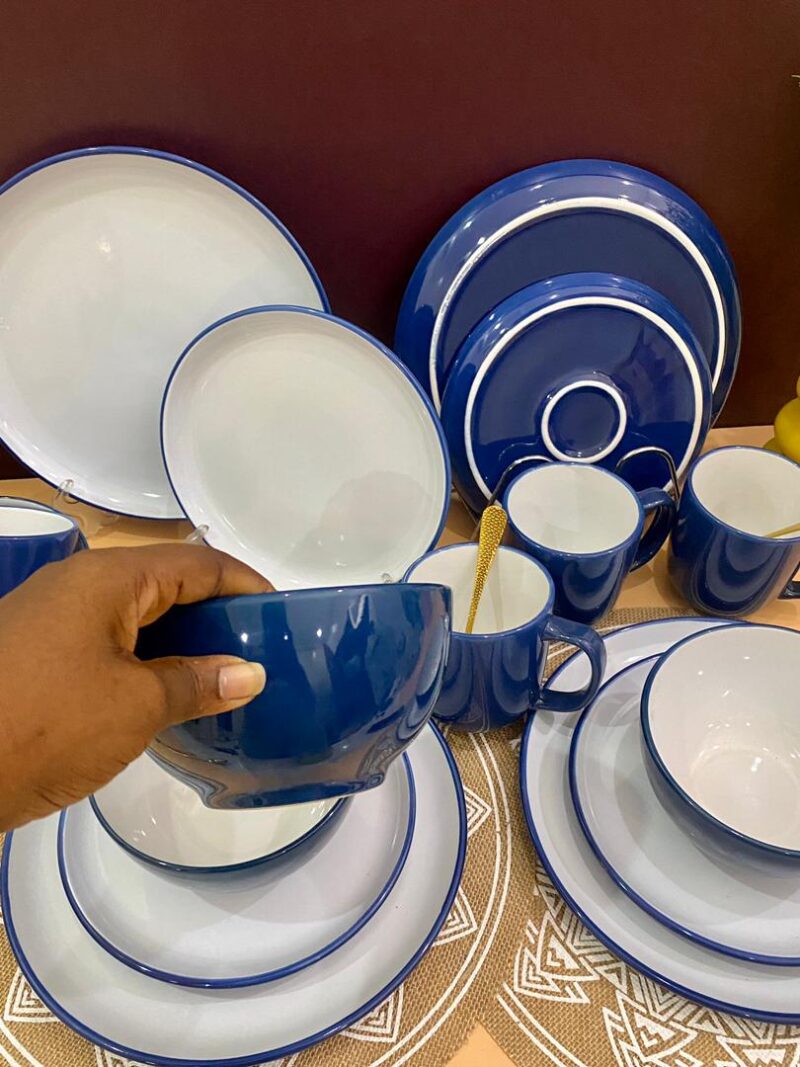 16pcs Mixed blue Dinner Set