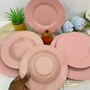 18pcs Pink pie Dinner Set