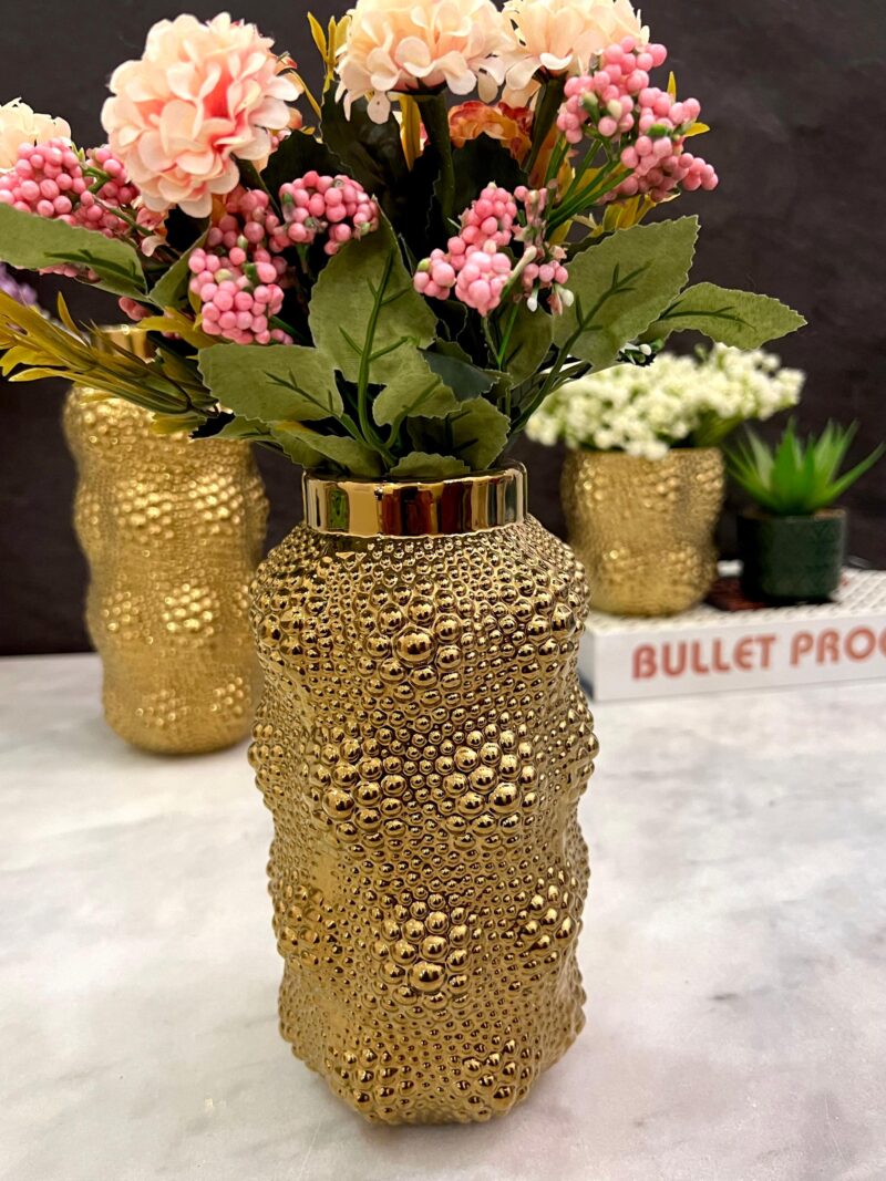 Medium Gold Bubble Vase