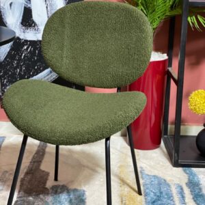 Boucle chair - Olive green
