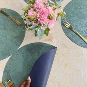 Round placemat- green