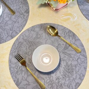 Round placemat - grey
