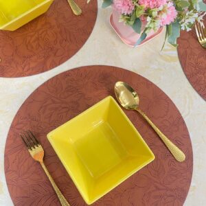 Round placemat - orange