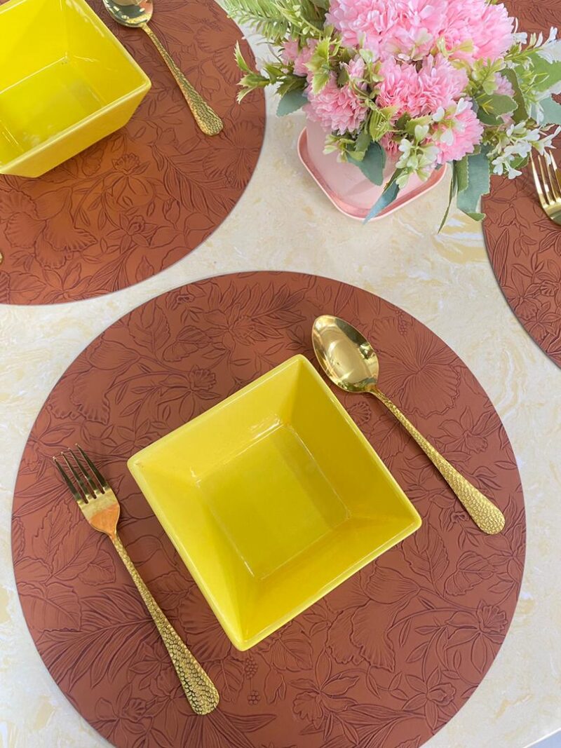 Round placemat - orange