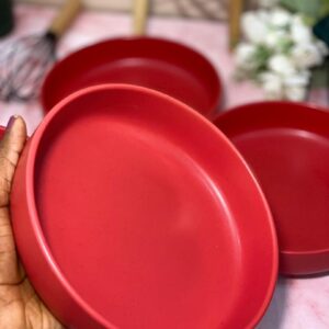 7.5in wide bowls - red