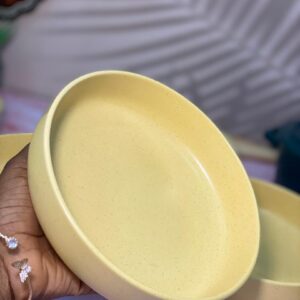 7.5in wide bowls - yellow