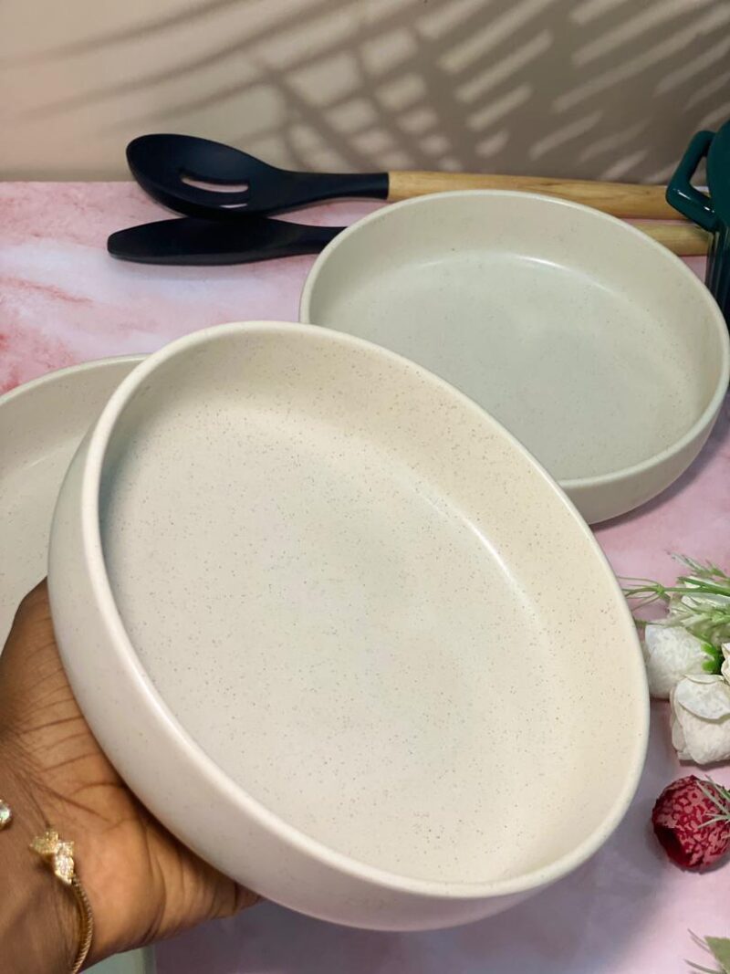 7.5in wide bowls - white