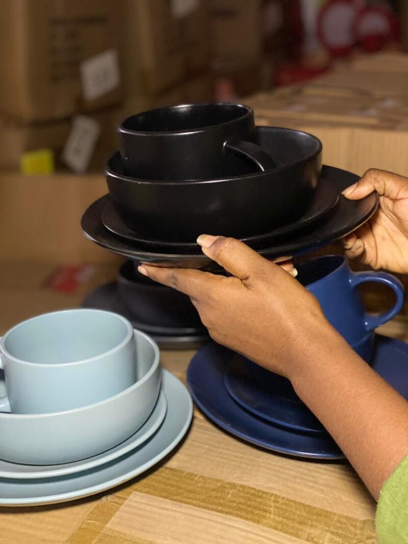16Pcs Big Mug - Black