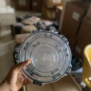 Round acrylic 3in1 canister