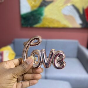 Small love letter bronze