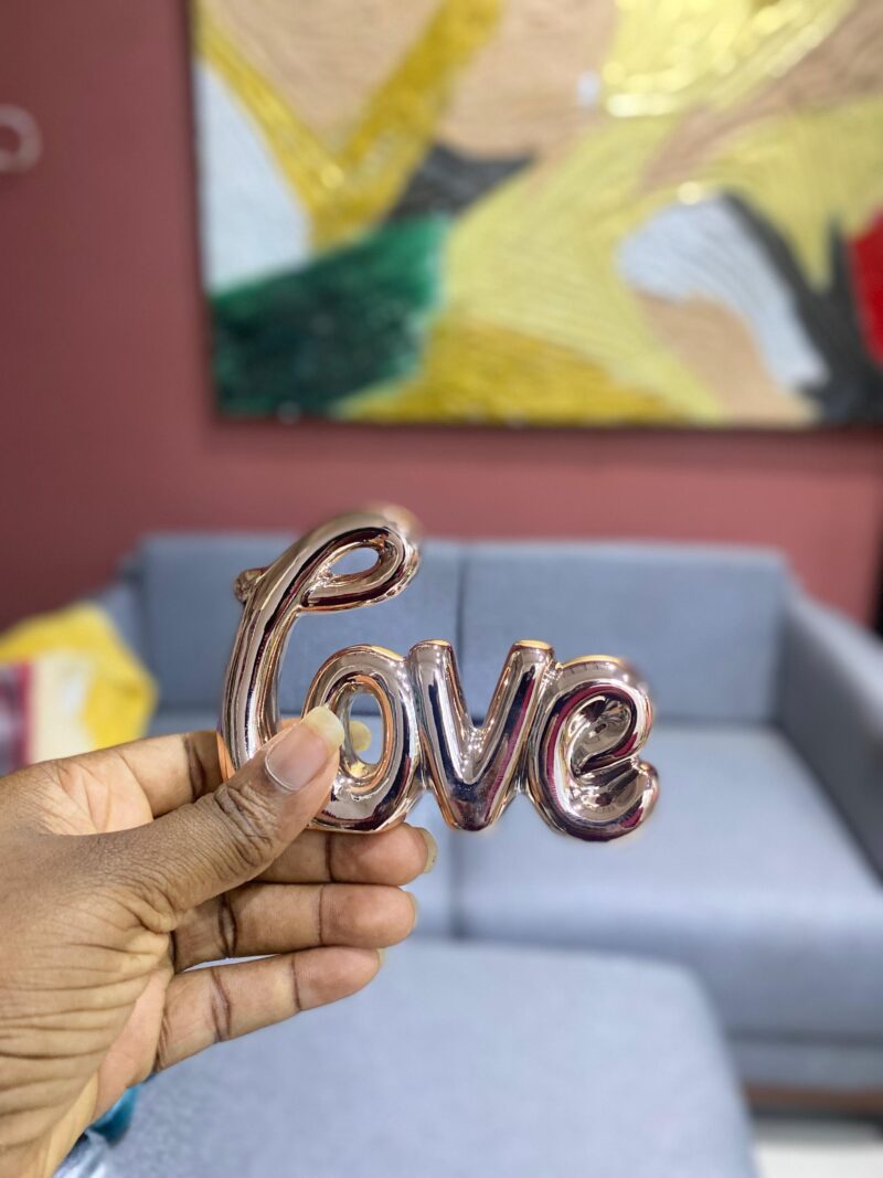 Small love letter bronze