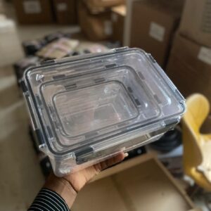 Square Acrylic 3in1 canister