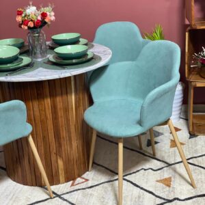 Wing back chair - mint